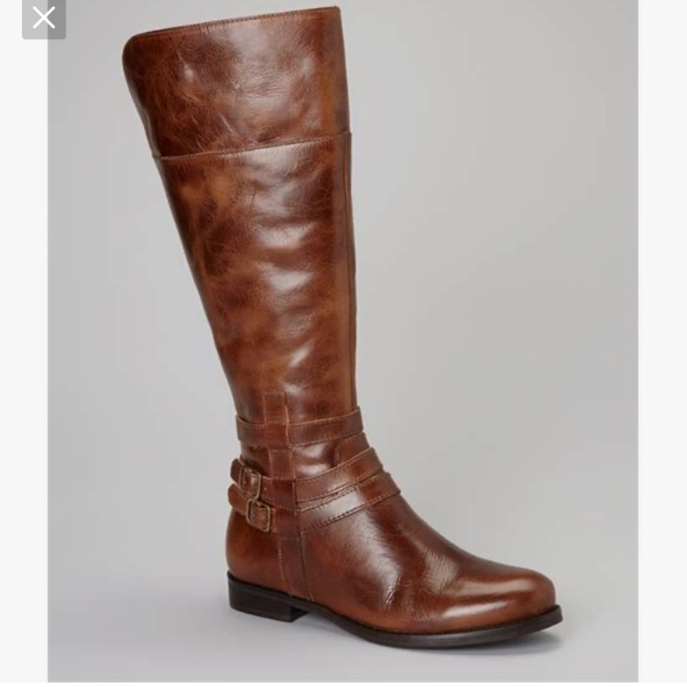 Leather riding boots